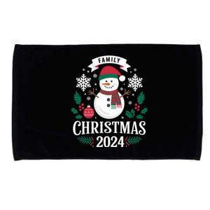 Family Christmas 2024 Snow Holiday Gathering Snowflakes Gift Microfiber Hand Towel