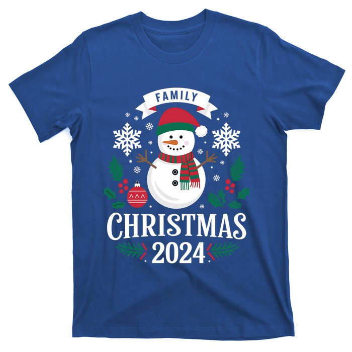 Family Christmas 2024 Snow Holiday Gathering Snowflakes Gift T-Shirt