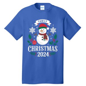 Family Christmas 2024 Snow Holiday Gathering Snowflakes Gift Tall T-Shirt