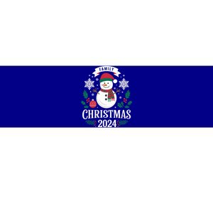 Family Christmas 2024 Snow Holiday Gathering Snowflakes Gift Bumper Sticker