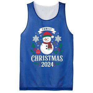 Family Christmas 2024 Snow Holiday Gathering Snowflakes Gift Mesh Reversible Basketball Jersey Tank