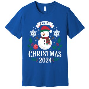 Family Christmas 2024 Snow Holiday Gathering Snowflakes Gift Premium T-Shirt