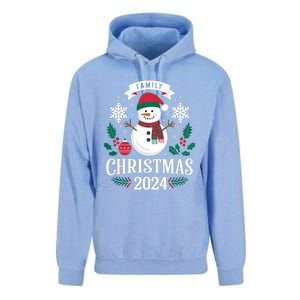 Family Christmas 2024 Snow Holiday Gathering Snowflakes Gift Unisex Surf Hoodie