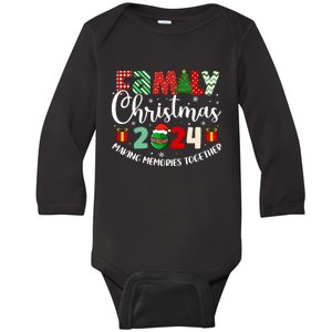 Family Christmas 2024 Making Memories Together Xmas 2024 Baby Long Sleeve Bodysuit