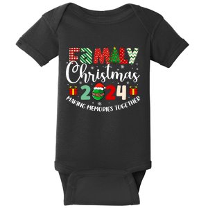 Family Christmas 2024 Making Memories Together Xmas 2024 Baby Bodysuit