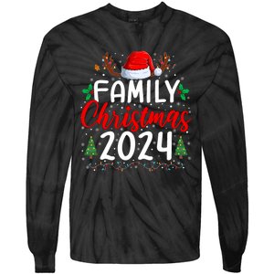 Family Christmas 2024 Matching Family Christmas Xmas Squad Tie-Dye Long Sleeve Shirt