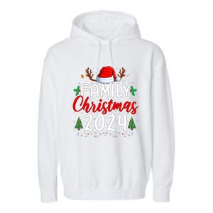 Family Christmas 2024 Matching Family Christmas Xmas Squad Garment-Dyed Fleece Hoodie