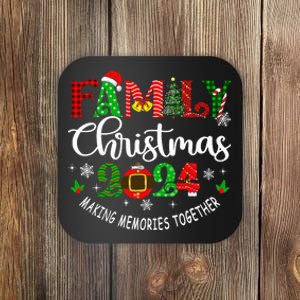 Family Christmas 2024 Matching Outfit Xmas Squad Santa Group Coaster