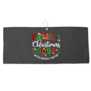 Family Christmas 2024 Matching Outfit Xmas Squad Santa Group Large Microfiber Waffle Golf Towel