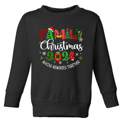 Family Christmas 2024 Matching Outfit Xmas Squad Santa Group Toddler Sweatshirt