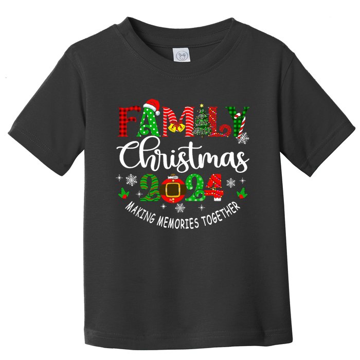 Family Christmas 2024 Matching Outfit Xmas Squad Santa Group Toddler T-Shirt