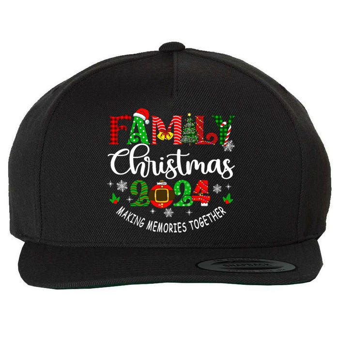 Family Christmas 2024 Matching Outfit Xmas Squad Santa Group Wool Snapback Cap