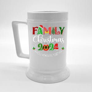 Family Christmas 2024 Matching Outfit Xmas Squad Santa Group Beer Stein