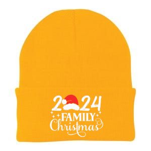 Family Christmas 2024 Matching Outfit Xmas Squad Santa Group Knit Cap Winter Beanie