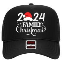 Family Christmas 2024 Matching Outfit Xmas Squad Santa Group High Crown Mesh Back Trucker Hat