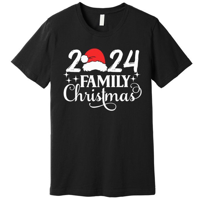 Family Christmas 2024 Matching Outfit Xmas Squad Santa Group Premium T-Shirt