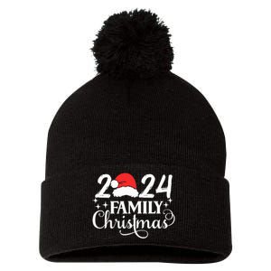 Family Christmas 2024 Matching Outfit Xmas Squad Santa Group Pom Pom 12in Knit Beanie