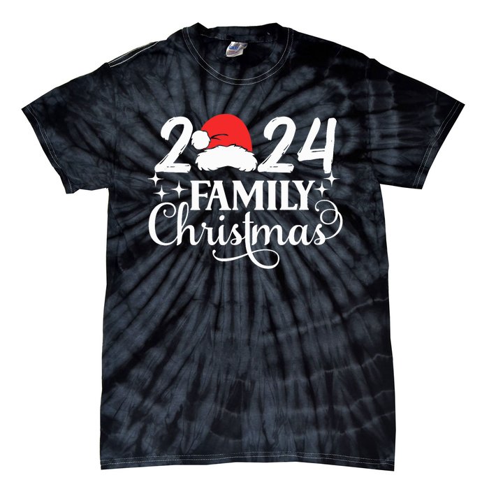 Family Christmas 2024 Matching Outfit Xmas Squad Santa Group Tie-Dye T-Shirt