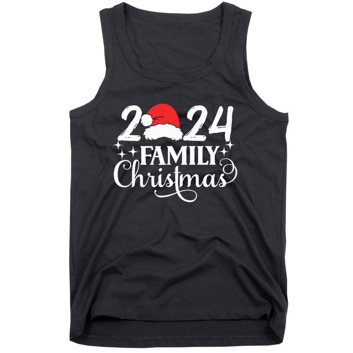 Family Christmas 2024 Matching Outfit Xmas Squad Santa Group Tank Top