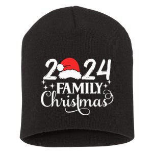 Family Christmas 2024 Matching Outfit Xmas Squad Santa Group Short Acrylic Beanie