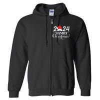 Family Christmas 2024 Matching Outfit Xmas Squad Santa Group Full Zip Hoodie