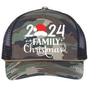 Family Christmas 2024 Matching Outfit Xmas Squad Santa Group Retro Rope Trucker Hat Cap