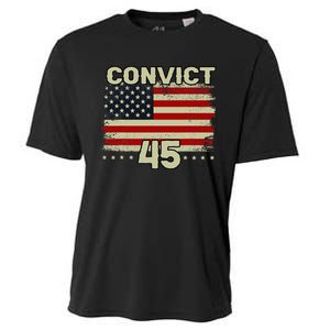 Funny Convict 45 No One Is Above The Law American Us Flag Cooling Performance Crew T-Shirt