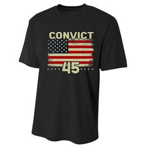 Funny Convict 45 No One Is Above The Law American Us Flag Performance Sprint T-Shirt