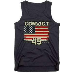 Funny Convict 45 No One Is Above The Law American Us Flag Tank Top