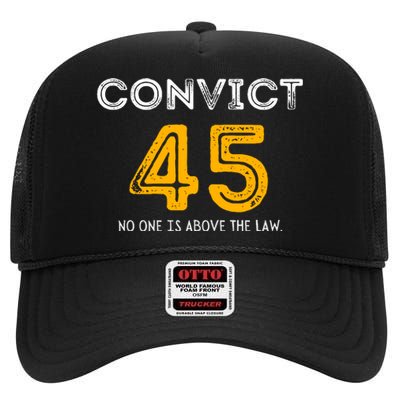 Funny Convict 45 High Crown Mesh Back Trucker Hat