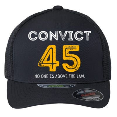 Funny Convict 45 Flexfit Unipanel Trucker Cap