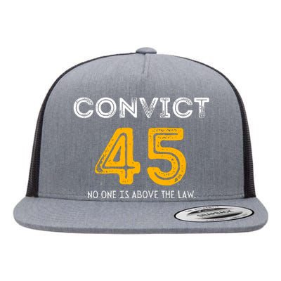 Funny Convict 45 Flat Bill Trucker Hat