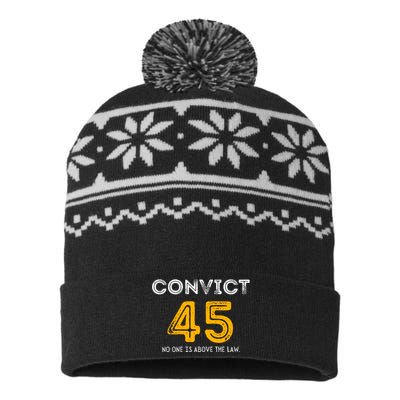 Funny Convict 45 USA-Made Snowflake Beanie