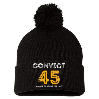 Funny Convict 45 Pom Pom 12in Knit Beanie