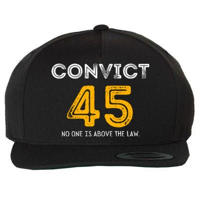 Funny Convict 45 Wool Snapback Cap