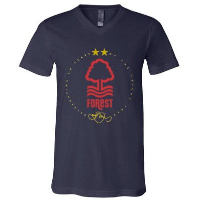 Forest Celebrating 50 Years Of The Tricky Tree V-Neck T-Shirt