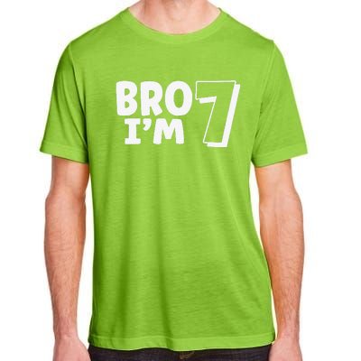 Funny Cute 7th Birthday Bro Im 7 Year Old Seven Seventh Adult ChromaSoft Performance T-Shirt