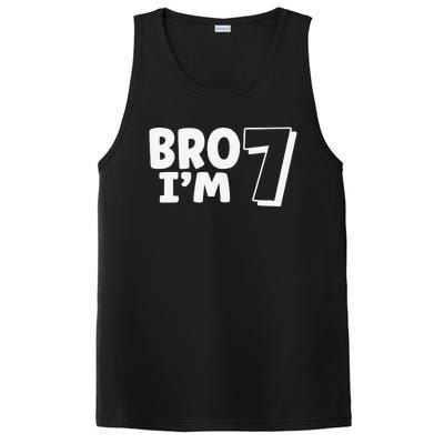 Funny Cute 7th Birthday Bro Im 7 Year Old Seven Seventh PosiCharge Competitor Tank