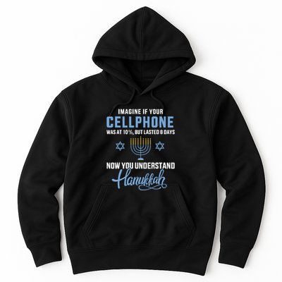 Funny cellphone 8 days understand jewish Hanukkah Chanukah   Hoodie