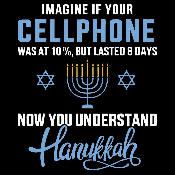 Funny cellphone 8 days understand jewish Hanukkah Chanukah   7-Panel Snapback Hat