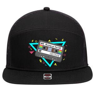 Funny Cute 80s Max's Mix Running Up That Hill Workout Lover 7 Panel Mesh Trucker Snapback Hat