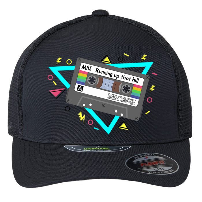 Funny Cute 80s Max's Mix Running Up That Hill Workout Lover Flexfit Unipanel Trucker Cap