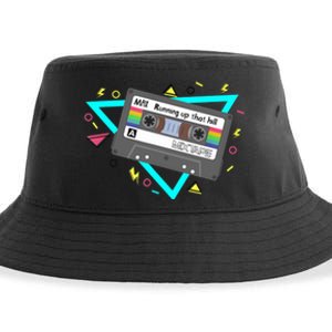 Funny Cute 80s Max's Mix Running Up That Hill Workout Lover Sustainable Bucket Hat