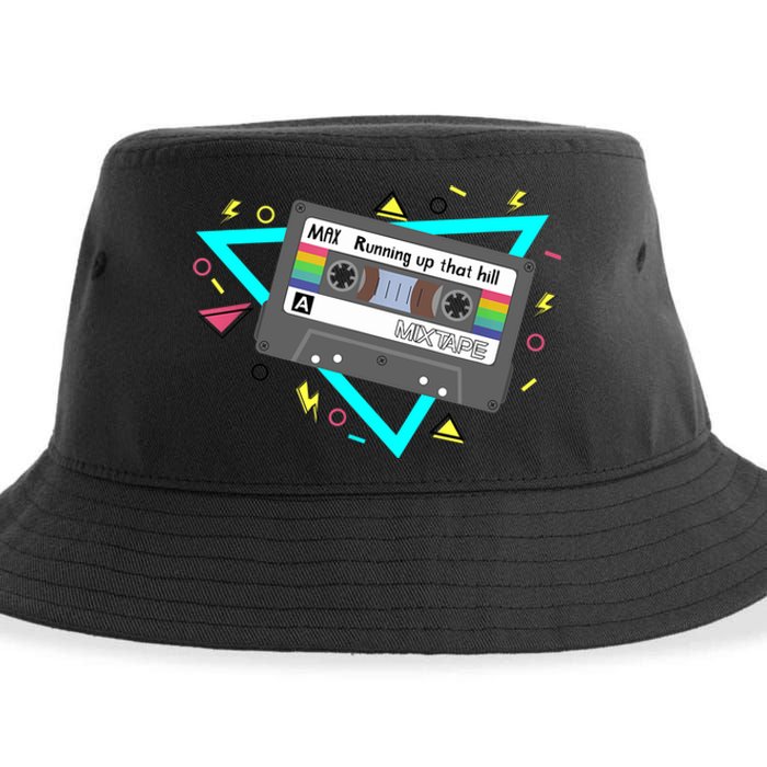 Funny Cute 80s Max's Mix Running Up That Hill Workout Lover Sustainable Bucket Hat