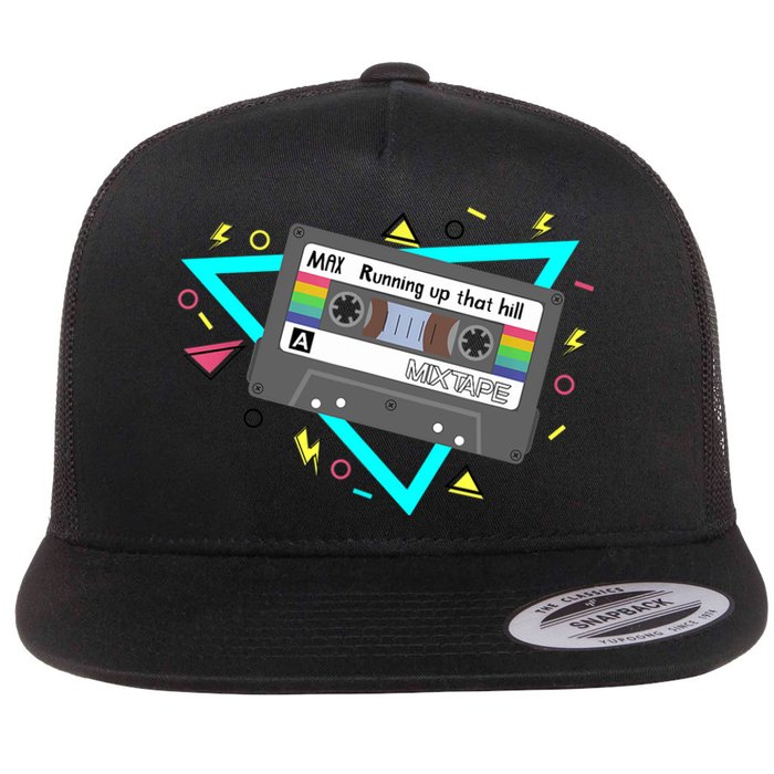 Funny Cute 80s Max's Mix Running Up That Hill Workout Lover Flat Bill Trucker Hat