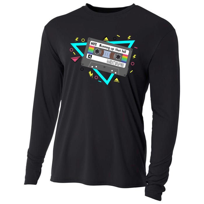 Funny Cute 80s Max's Mix Running Up That Hill Workout Lover Cooling Performance Long Sleeve Crew