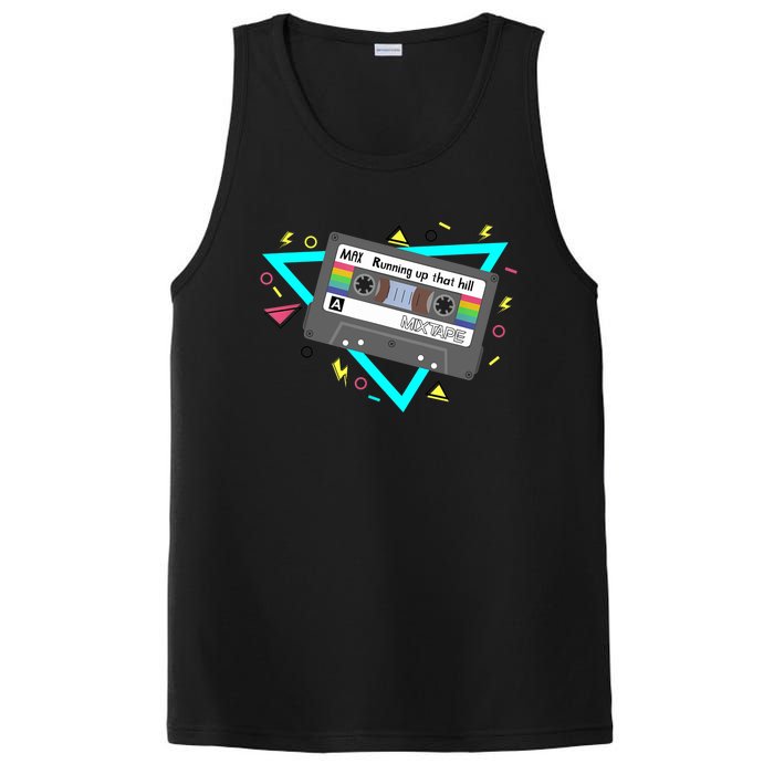 Funny Cute 80s Max's Mix Running Up That Hill Workout Lover PosiCharge Competitor Tank