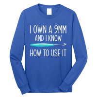 Funny Crochet 9mm Crochet Hook Yarn Crocheter Great Gift Long Sleeve Shirt