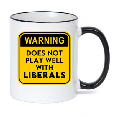 Funny Conservative Anti Liberal 11oz Black Color Changing Mug