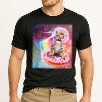 Funny Cute Astronaut Kitty On Rainbow Sprinkle Donut Performance Shirt